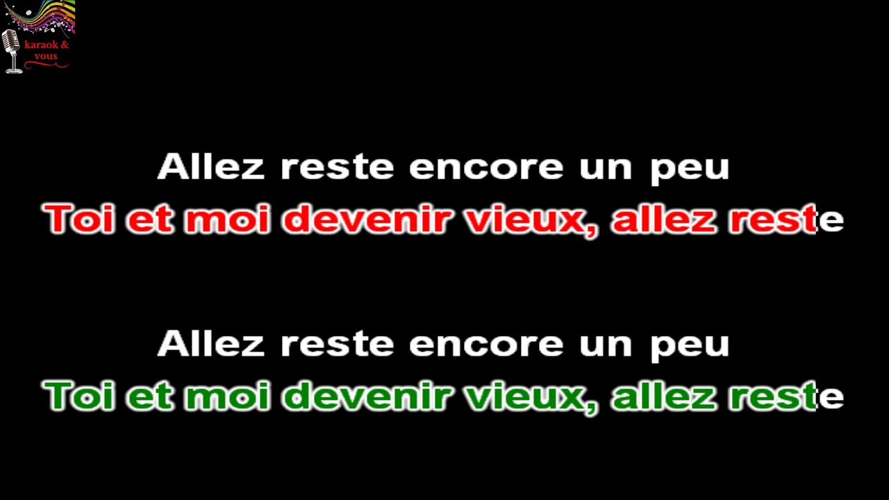 KARAOKE Boulevard des airs et Vianney - Allez reste