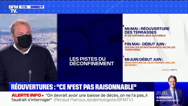 Covid-19: l'épidémiologiste Renaud Piarroux juge très limitée la baisse du nombre de cas en France