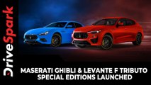 Maserati Ghibli & Levante F Tributo Special Editions Launched | Specs, Features & Other Details