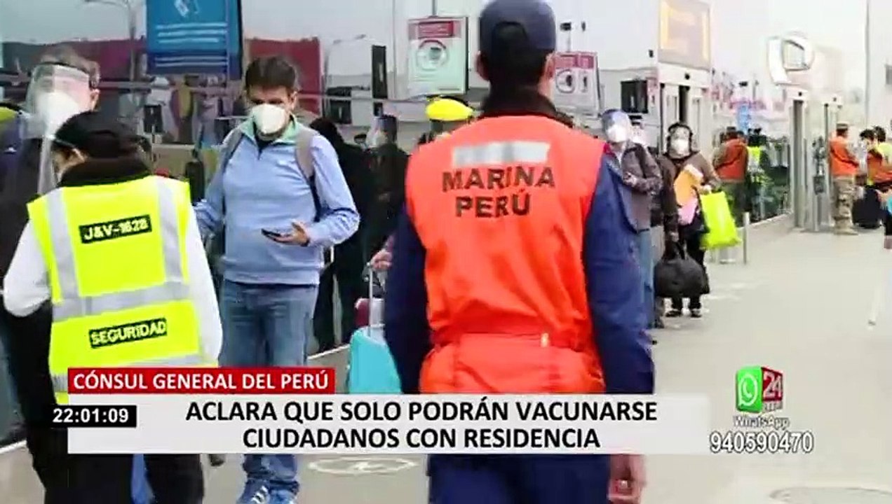 Cónsul peruana aclara que en Estados Unidos solo podrán vacunarse ciudadanos con residencia