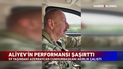 Aliyev gençlere taş çıkarttı! Azerbaycan Cumhurbaşkanı'ndan muhteşem performans!