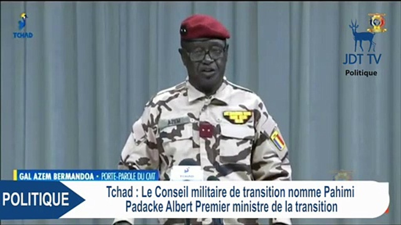 Tchad : Nomination du Premier Ministre PAHIMI PADACKE ALBERT