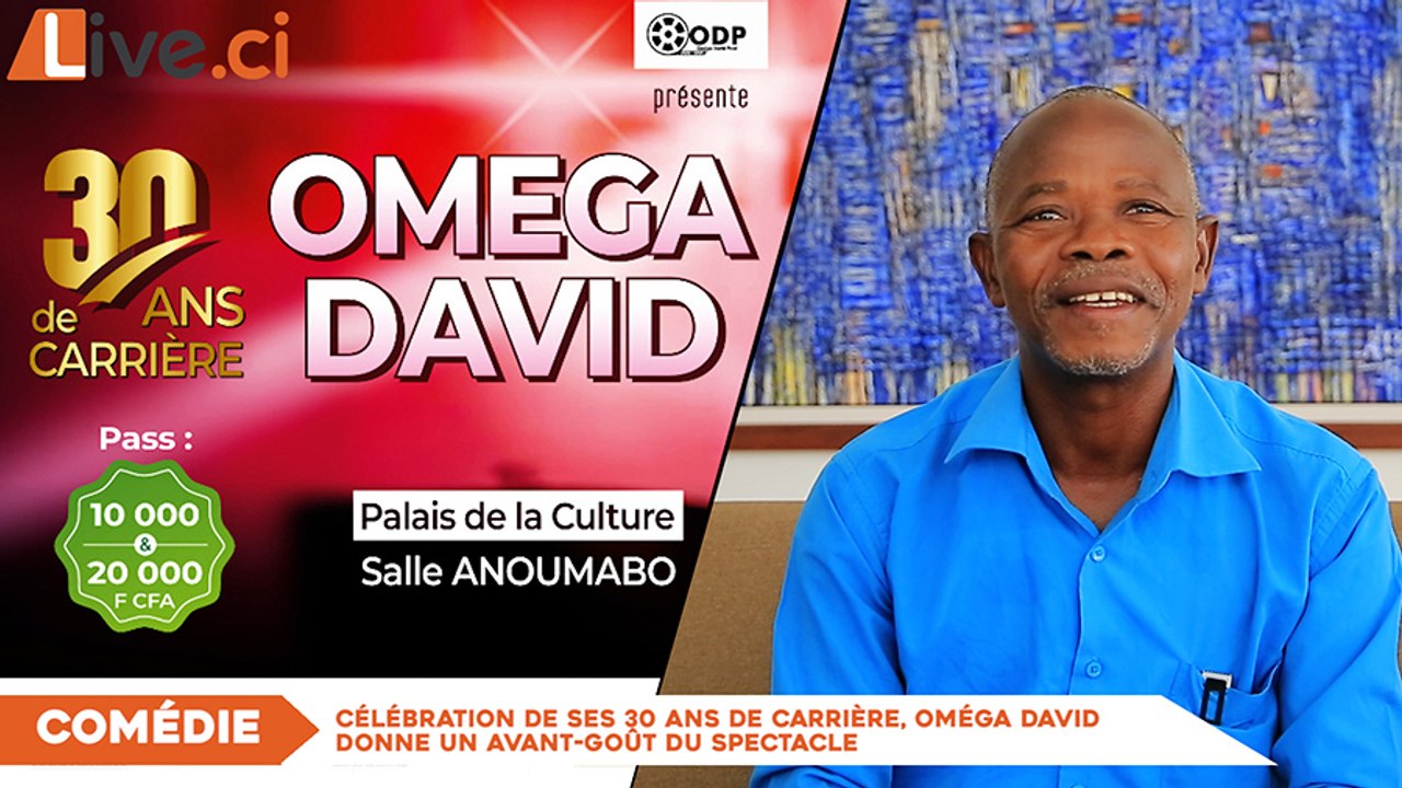Célébration de ses 30 ans de carrière, Oméga David donne un avant-goût du spectacle