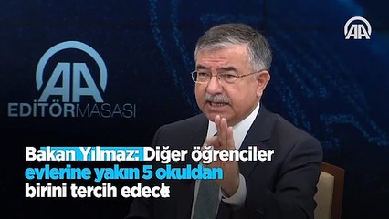 Bakan Yılmaz, liselere geçişte yeni sistemi açıkladı
