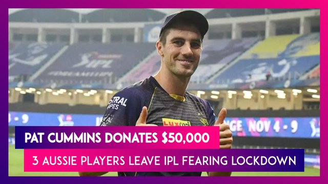 IPL 2021: Pat Cummins Donates $50,000; 3 Other Aussie Players Withdraw Fearing Lockdown