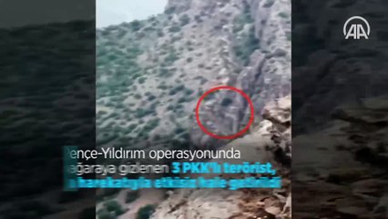 MSB: Bir mağaraya gizlenen 3 PKK’lı terörist etkisiz hale getirildi