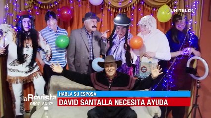 El ícono del humor y teatro boliviano, David Santalla, busca reacudar fondos para pagar su tratamiento médico