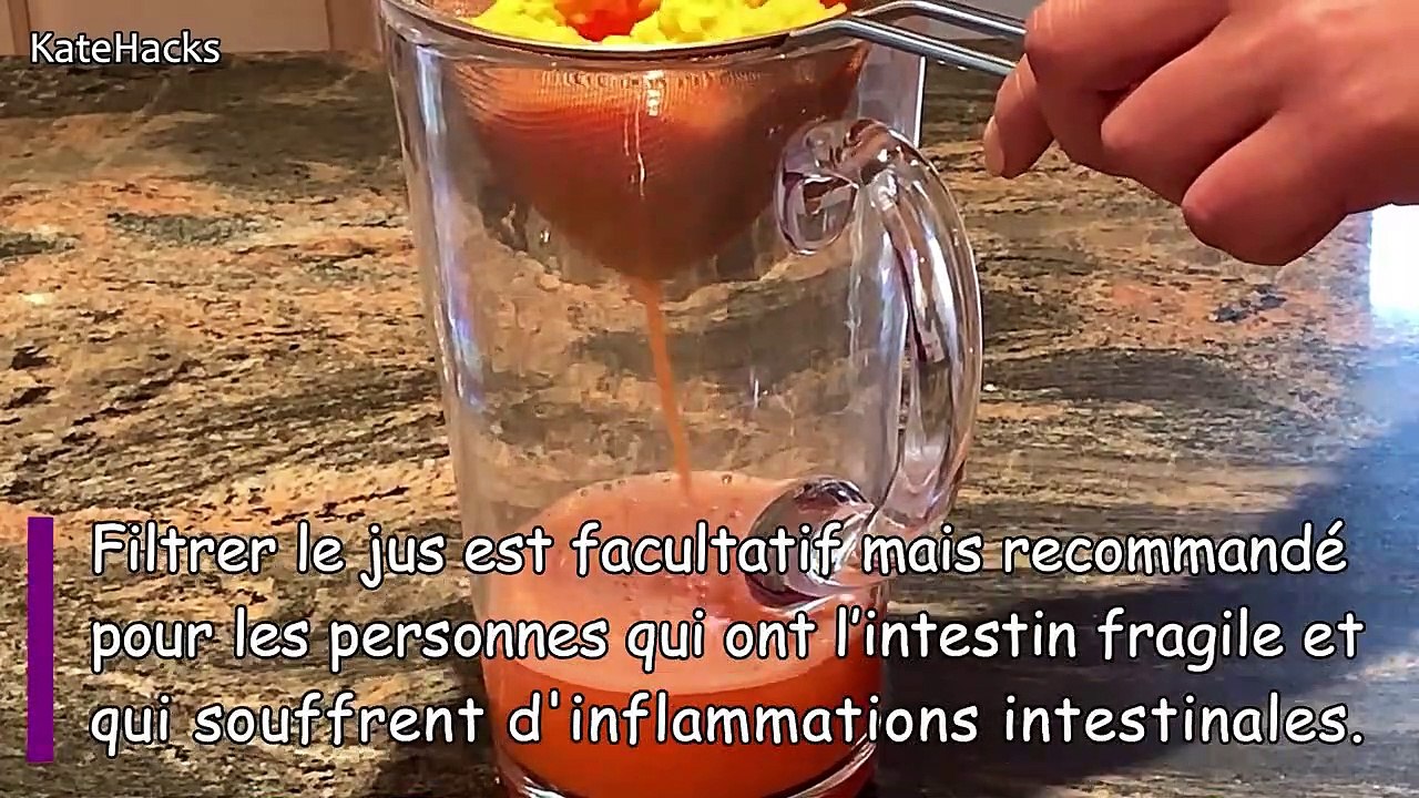 Jus De Carottes Recette Facile Sans Extracteur De Jus Et Sans Centrifugeuse
