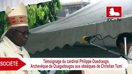 TEMOIGNANGE  DU CARDINAL PHILIPPE OUEDRAOGO: "L'Afrique en a assez des personnes assoiffées de sang"