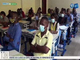 RTG -  Rentrée des classes au centre internationale de formation de Nkok