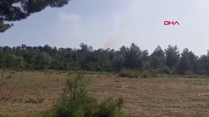 ANTALYA MAKİLİK ALANDA ÇIKAN YANGIN KISA SÜREDE KONTROL ALTINA ALINDI