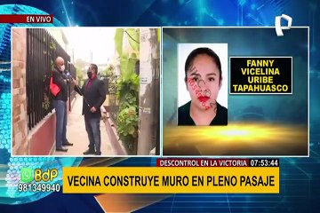 Vecinos sin límites en La Victoria: construyen muros y escaleras en pleno pasaje