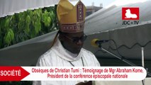 TEMOIGNANGE DE Mgr ABRAHAM KOME: Le cardinal Christian TUMI 