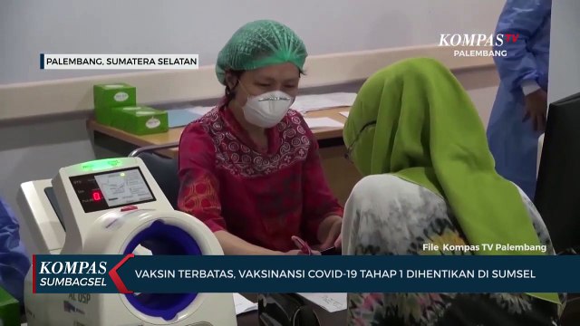 Vaksin Terbatas, Vaksinansi Covid-19 Tahap 1 Dihentikan Di Sumsel