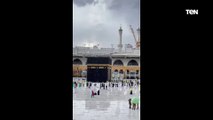 شاهد هطول أمطار غزيرة على مكة المكرمة