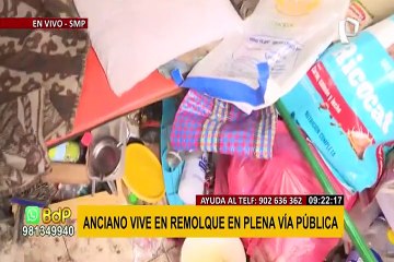 El drama de Paco: Anciano vive en remolque y necesita ayuda urgente