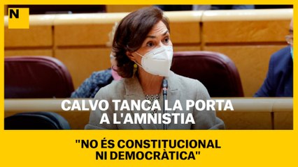 Calvo tanca la porta a l'amnistia: "No és constitucional ni democràtica"