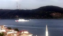 ABD Sahil Güvenlik Gemisi İstanbul Boğazı'ndan geçti