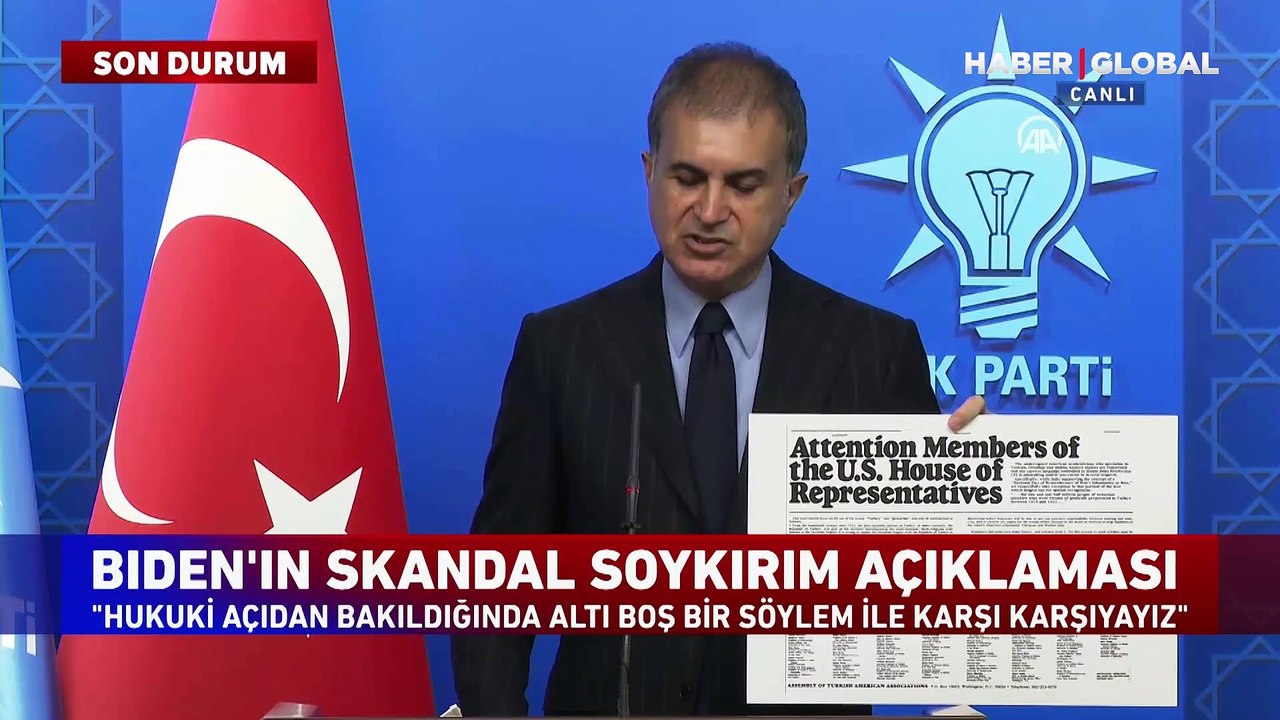 MKYK sonrası AK Parti Sözcüsü Ömer Çelik'ten Biden'ın sözlerine eleştiri