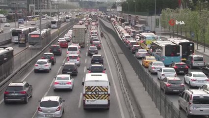 İstanbul'da trafik yoğunluğu