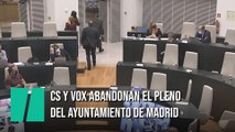 Ciudadanos y Vox abandonan el Pleno del Ayuntamiento al votar sobre amenazas a políticos