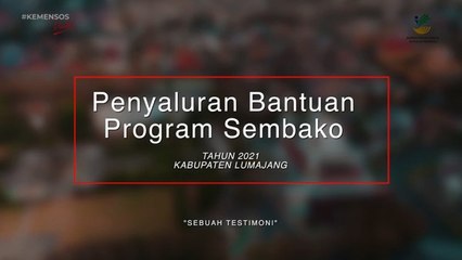 Penyaluran Bantuan Sembako di Lumajang