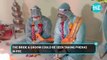 Watch - Couple tie the knot clad in PPE kits after groom tests Covid positive