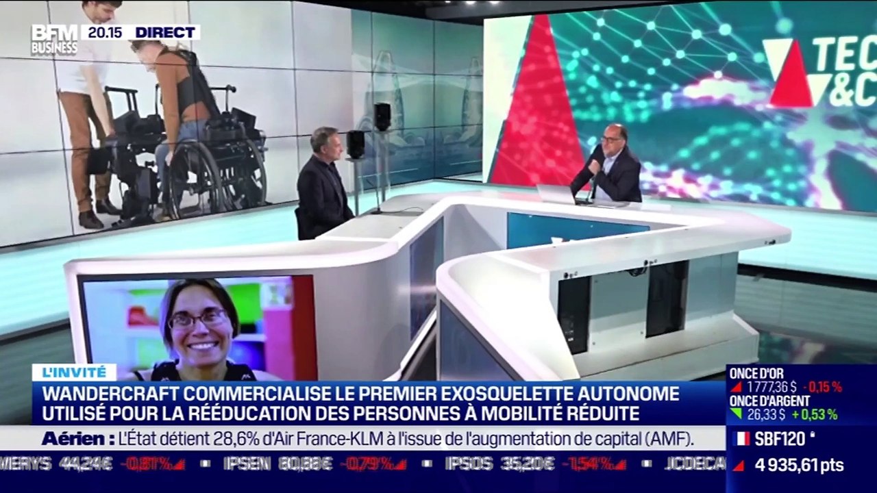 Jean-Louis Constanza (Wandercraft) : Wandercraft commercialise le premier exosquelette autonome utilisé pour la rééducation des personnes à mobilite réduite - 27/04