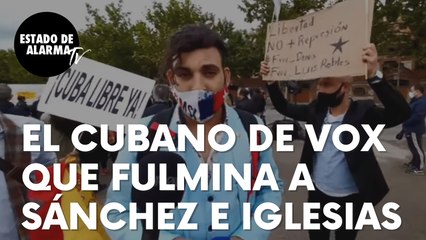 Un cubano de Vox destroza con su testimonio a Sánchez e Iglesias: “Cómo se puede ser tan miserable”