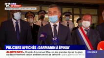 Photos de policiers placardées à Épinay-sur-Seine: Gérald Darmanin condamne la 