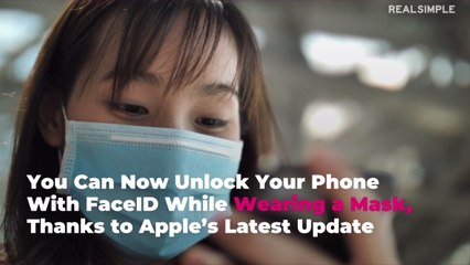 You Can Now Unlock Your Phone With FaceID While Wearing a Mask, Thanks to Apple’s Latest Update