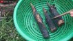 Asmr (Rebung Bakar) Grill Firewood & Eat Grilled Bamboo Shoots With Shrimp Sauce.
