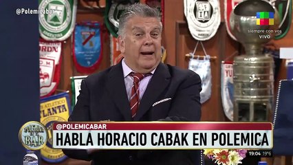 Horacio Cabak habló en Polémica en El Bar
