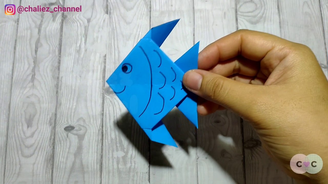Cara Membuat Origami Ikan | How to make Fish Origami