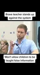 WOW!!! BRAVE TEACHER STANDS UP AGAINST THE SCHOOL SYSTEM