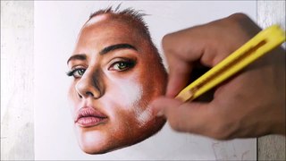 Drawing Black Widow - Scarlett Johansson - Woa Art