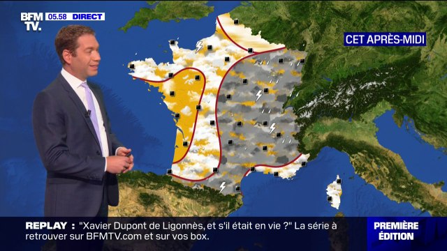 Le temps sera nuageux et parfois pluvieux sur une grande partie du pays ce mercredi