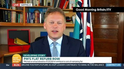 Grant Shapps doesn't know where money for PM's flat came from