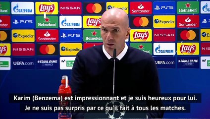 Zidane sur Benzema : "Karim est impressionnant"
