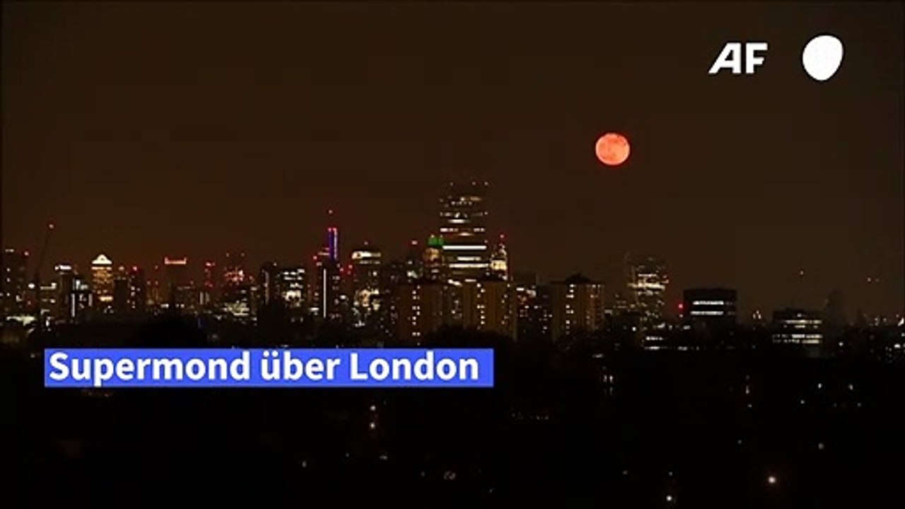 Spektakulärer Supermond über London