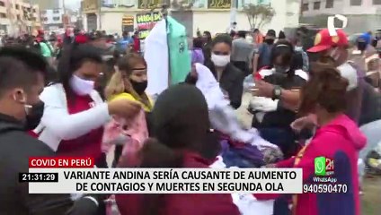 Download Video: Covid-19 en Perú: variante andina sería la causante del aumento de contagios y muertes