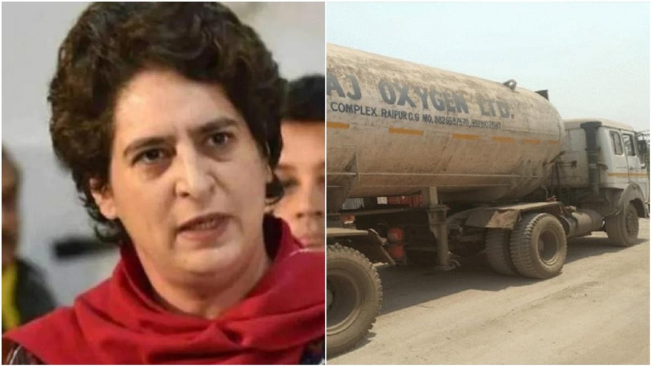 Priyanka Gandhi sent oxygen tanker for Lucknow hospital