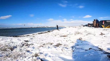 WINTER KITESURFING