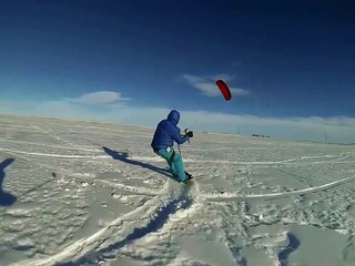 Strapless Kiteboarding - On Snow