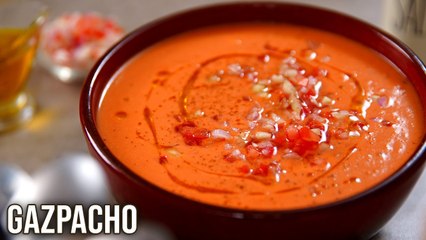 Gazpacho | How To Make Cold Tomato Soup | Spanish Tomato Soup | Summer Recipe | Varun