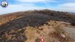 Drone footage of aftermath of Kinder Scout fire