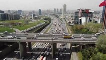 İstanbul'da trafik yoğunluğu yüzde 72'lere ulaştı