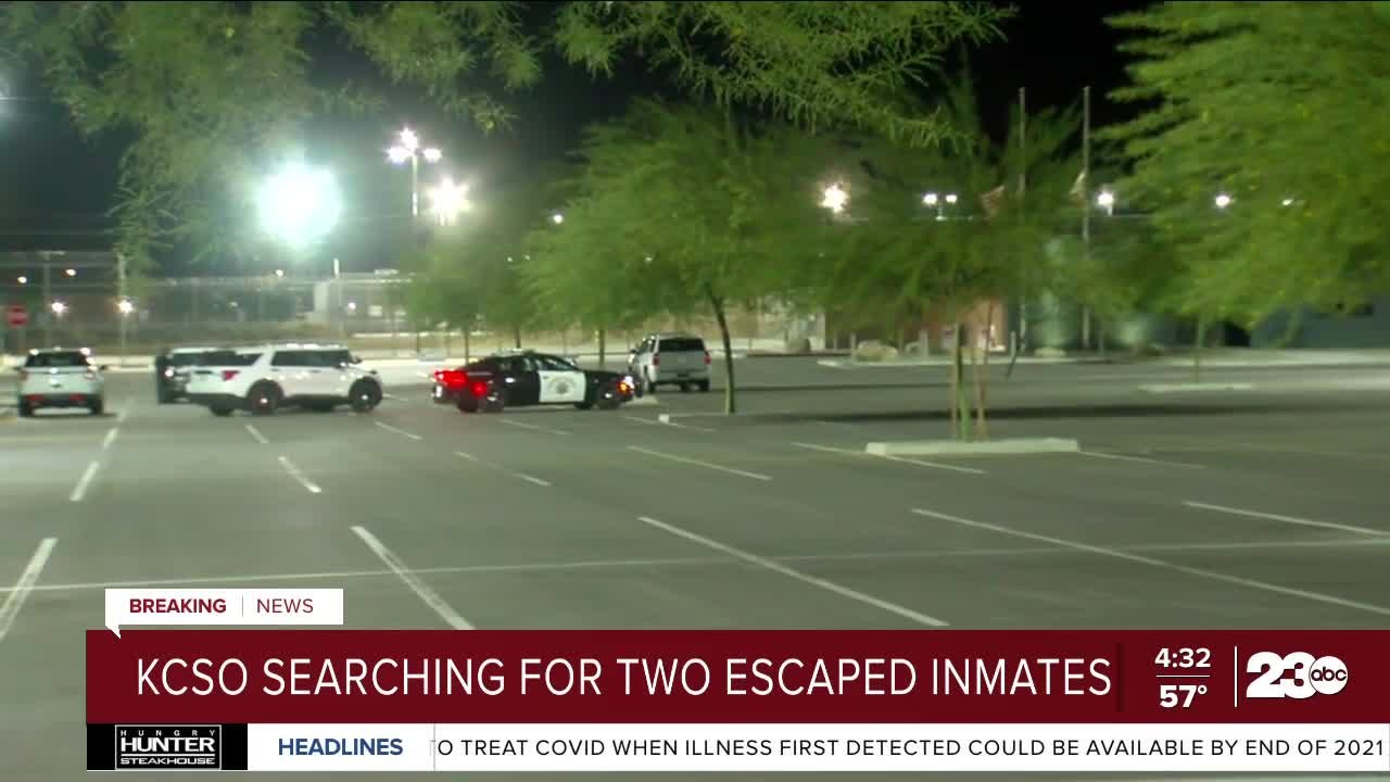KCSO searching for two escaped inmates outside...