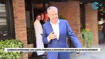 Correos interviene una carta dirigida a Zapatero con dos balas en su interior