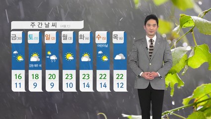 [날씨] 내일 충청 이남 미세먼지↑...오전에는 내륙 곳곳 비 / YTN